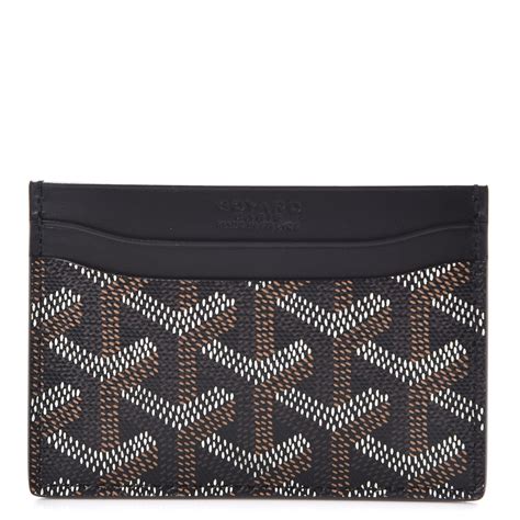 goyard card case black|Goyard st sulpice card holder.